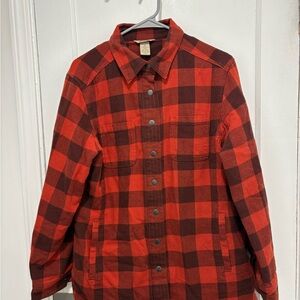 Duluth Trading Co Red and Black Checkered Jacket